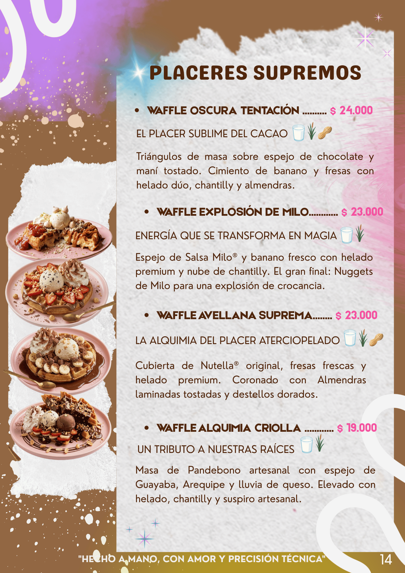 Waffles placeres supremos